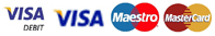 Accepted credit cards